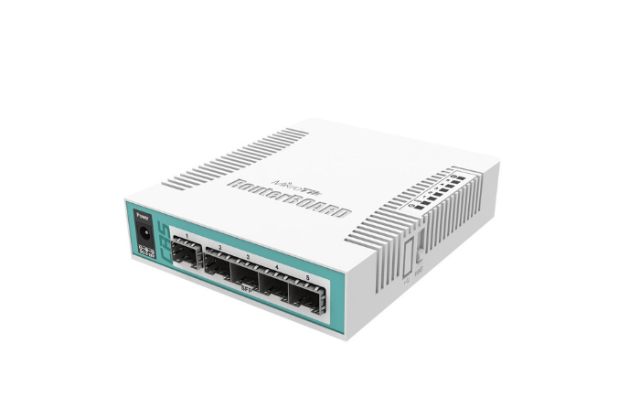 Mikrotik CRS106-1C-5S Cloud Router Switch 5x 1.25Gbps SFP cages RouterOS