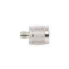 Rf Industries RFU-625 Straight Adaptor from Mini UHF Female to N Male Connector