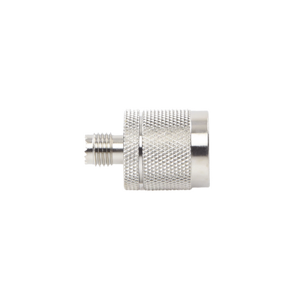 RF Industries RFU-625 Straight Adaptor from Mini UHF Female to N Male Connector