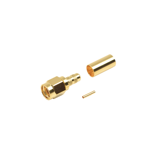 RF Industries RP-3000-1C1 Reverse Polarity SMA Male connector to crimp on RG-142