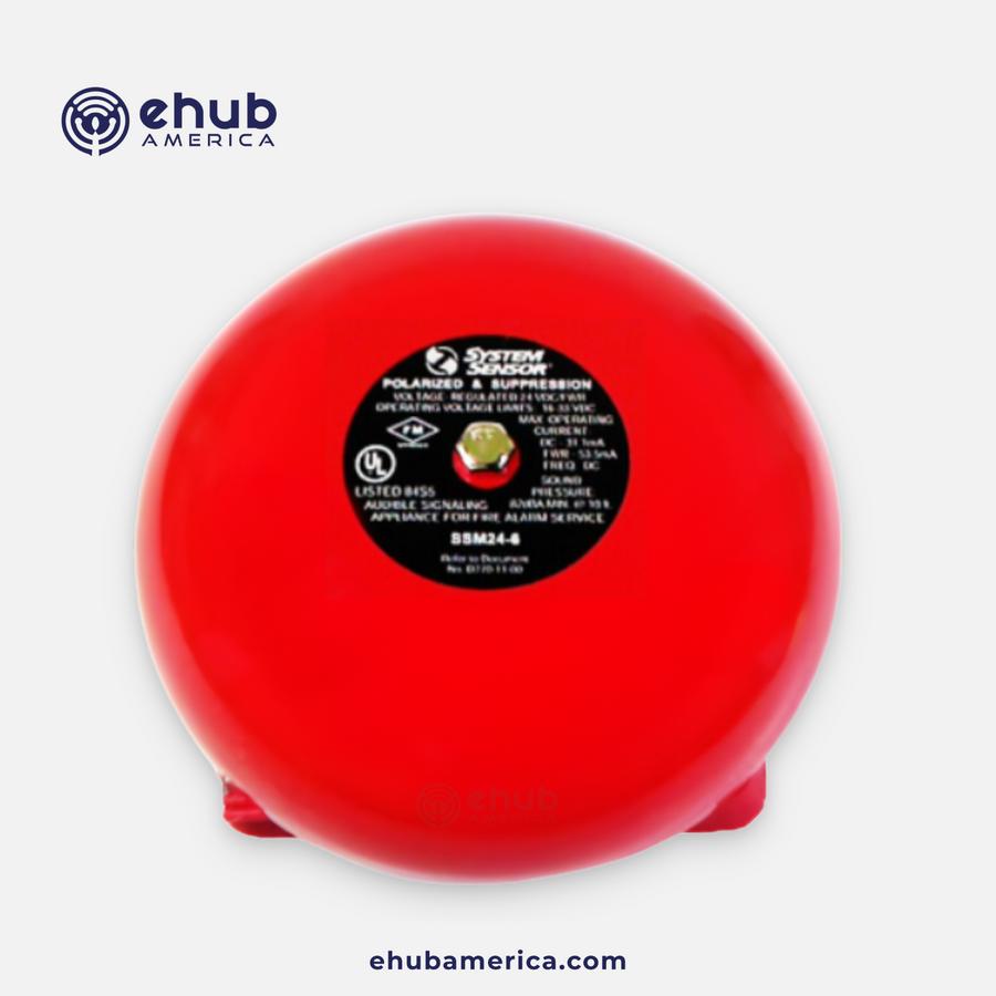 System Sensor SSM24-6 6" Alarm Bell 24VDC
