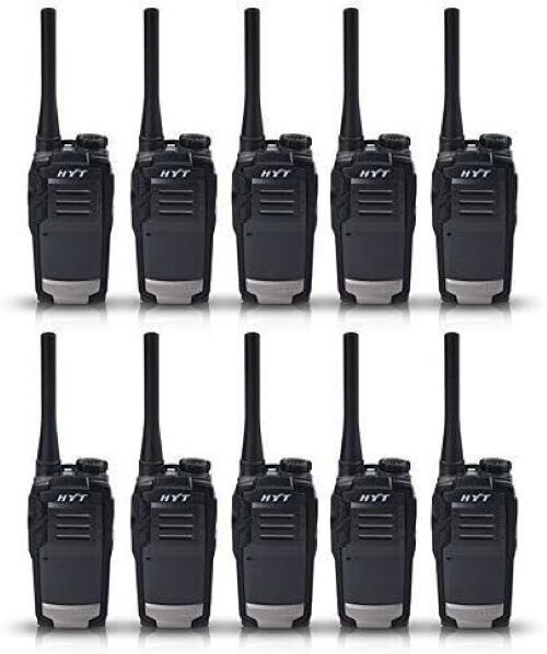Hytera TC-320 10 PACK UHF Portable Radio 400-470 MHz 1700mAh Li-Ion Battery