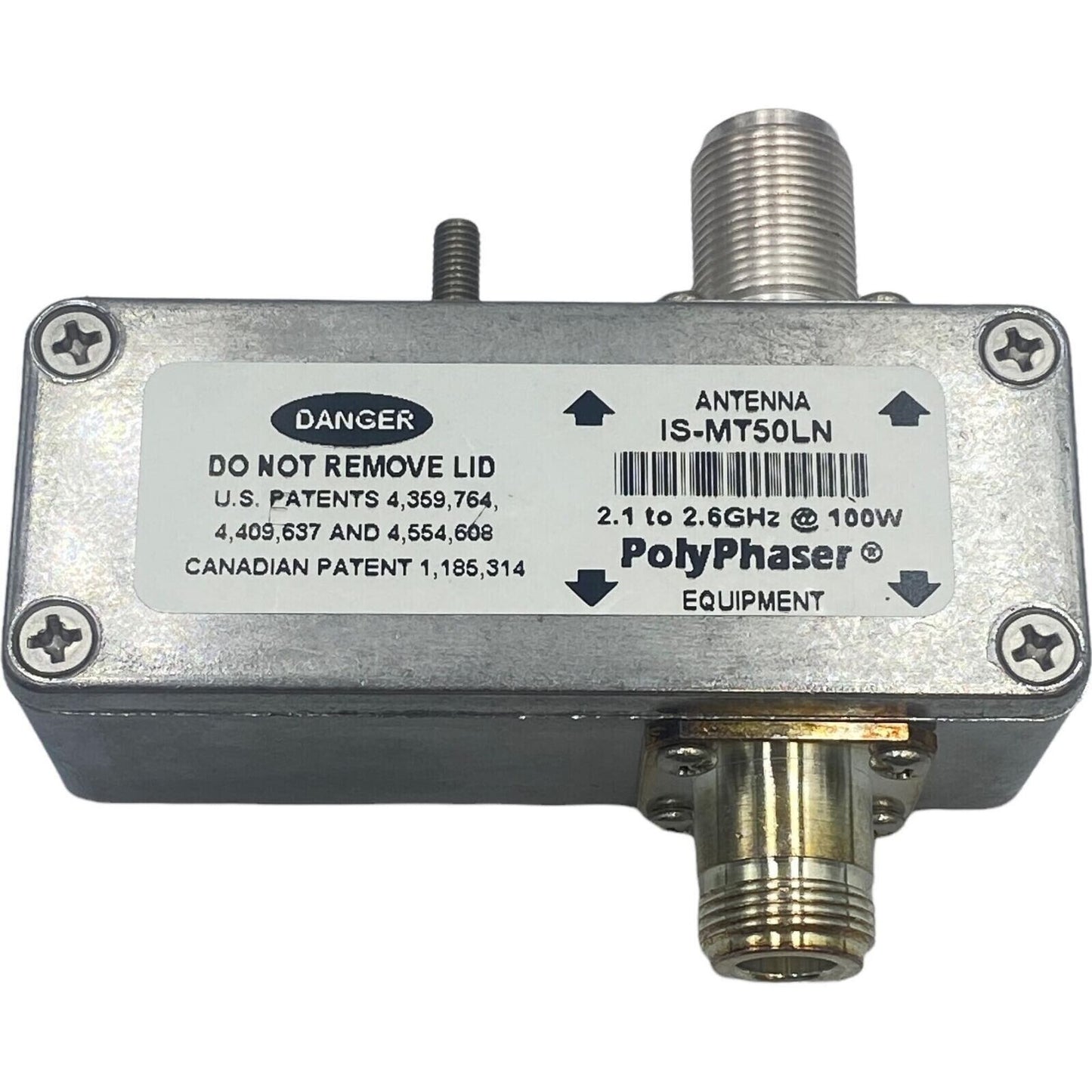 PolyPhaser Surge Suppresor Antenna IS-MT50LN 2.1-2.6 GHz 10 W