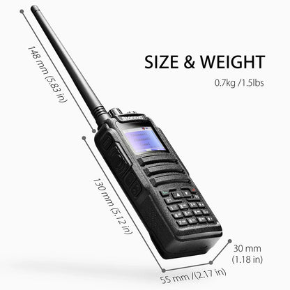 Baofeng DM-1701 Dual Band VHF UHF DMR Analog HAM Two Way Radio