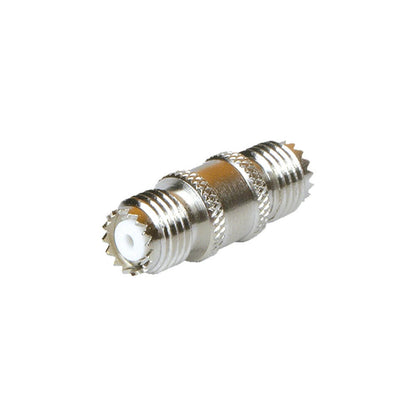 RFU-629 Straight Barrel Adapter Mini-UHF Female Connector to Mini-UHF Female