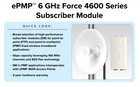 Cambium C060940C121A Force 4600C 6GHz Connectorized SM 4x4 MU-MIMO 802.11ax RoW
