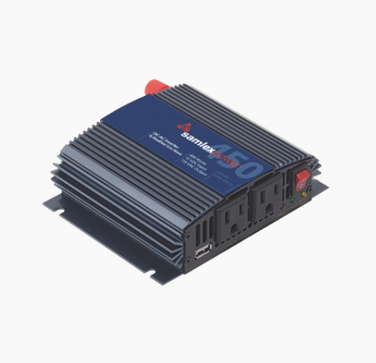 Samlex SAM-450-12 Power Inverter (DC-AC), 450W Nominal Power 12 Vdc 115 Vac