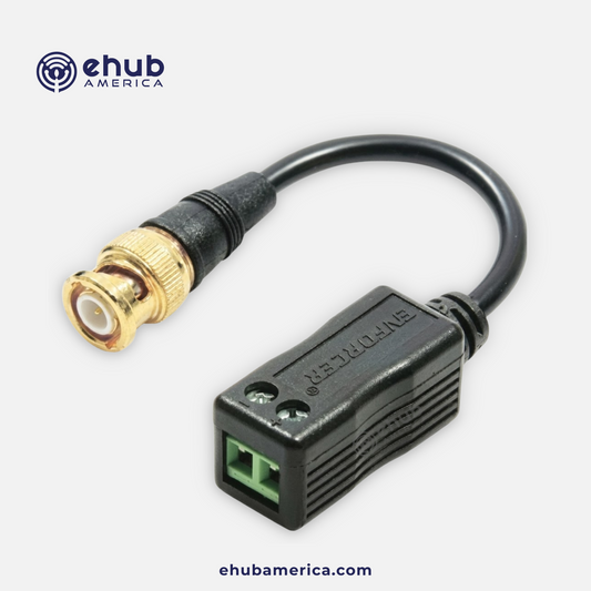 Seco-Larm EB-P501-20Q Secolarm Elite Passive Video Balun 6" Bn