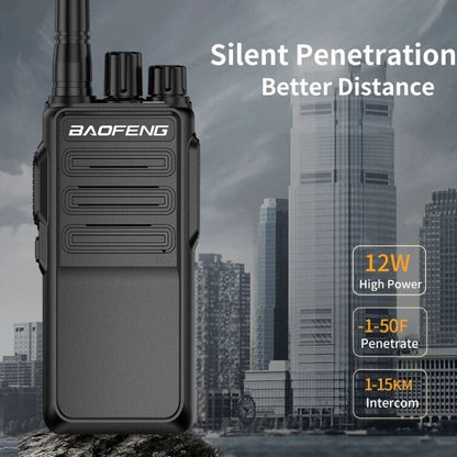 Baofeng BF-1904D Walkie Talkie UHF 400-520MHz 12W 16 CH Portable Handheld