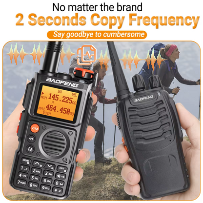 Baofeng K6 Walkie Talkie Multi Band Type-C Copy Frequency NOAA FM AM UHF VHF