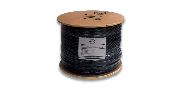 1000 FT CAT5 Cable FTP CU 24AWG Outdoor Single PE Jacket Black 305m