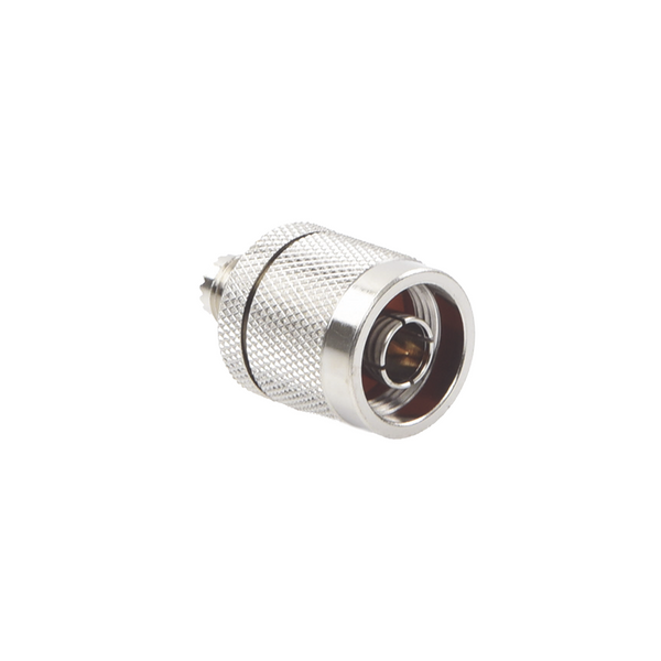 Rf Industries RFU-625 Straight Adaptor from Mini UHF Female to N Male Connector