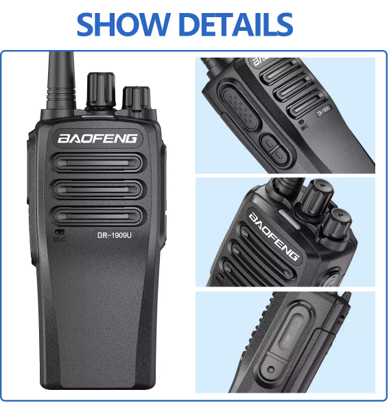 BaoFeng DR-1909 DMR Walkie Talkie 5W UHF 400-470MHz Two Way Radio 2800mAh Batter