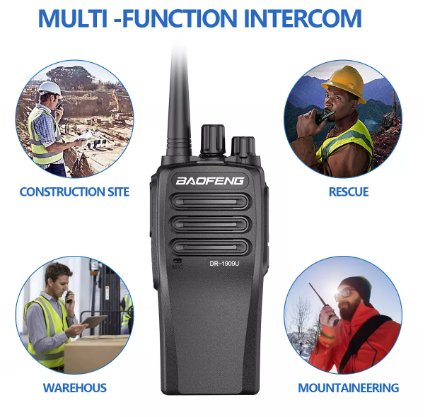 BaoFeng DR-1909 DMR Walkie Talkie 5W UHF 400-470MHz Two Way Radio 2800mAh Batter