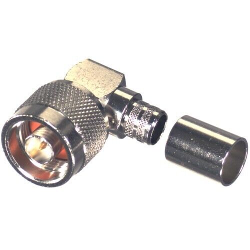 Rf Industries RFN-1009-I Right Angle N Male connector RG-8/U LMR-400 Belden 9913