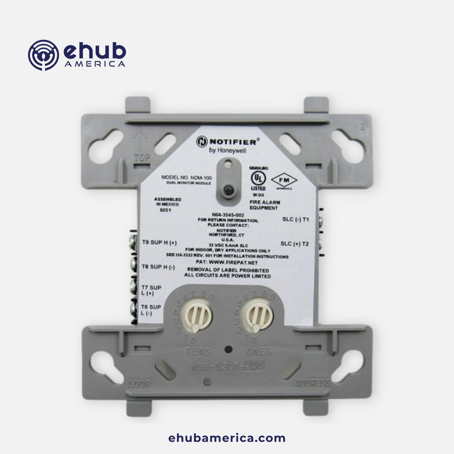 Notifier NDM-100 Monitor Module Dual