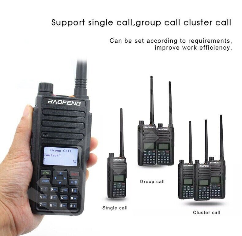 Baofeng DR-1801UV DMR Digital Radio Dual Band Tier 1+2 Walkie Talkie UHF VHF