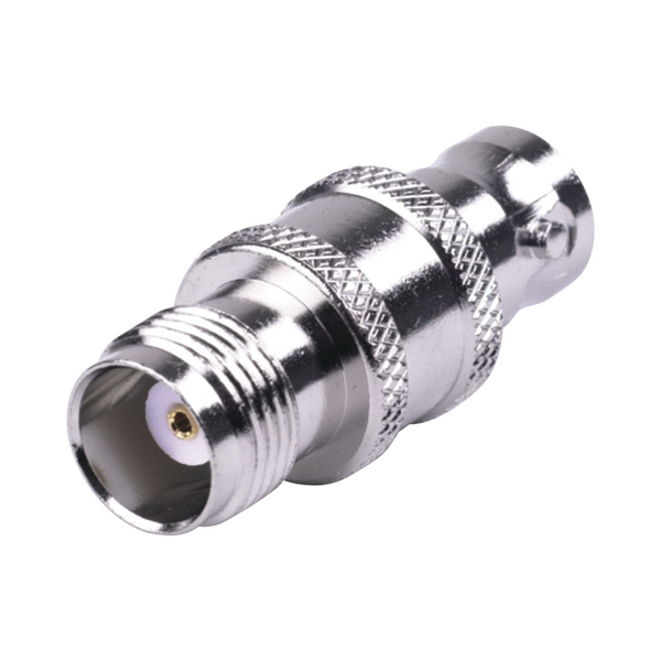 Rf Industries RFT-1232 3 PK Straight Adaptor from TNC Female Connector BNC Female Body Nickel