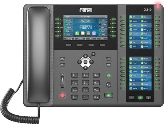 Fanvil X210 High-End Enterprise IP Phone 20 SIP Lines 4.3 inch Color Screen