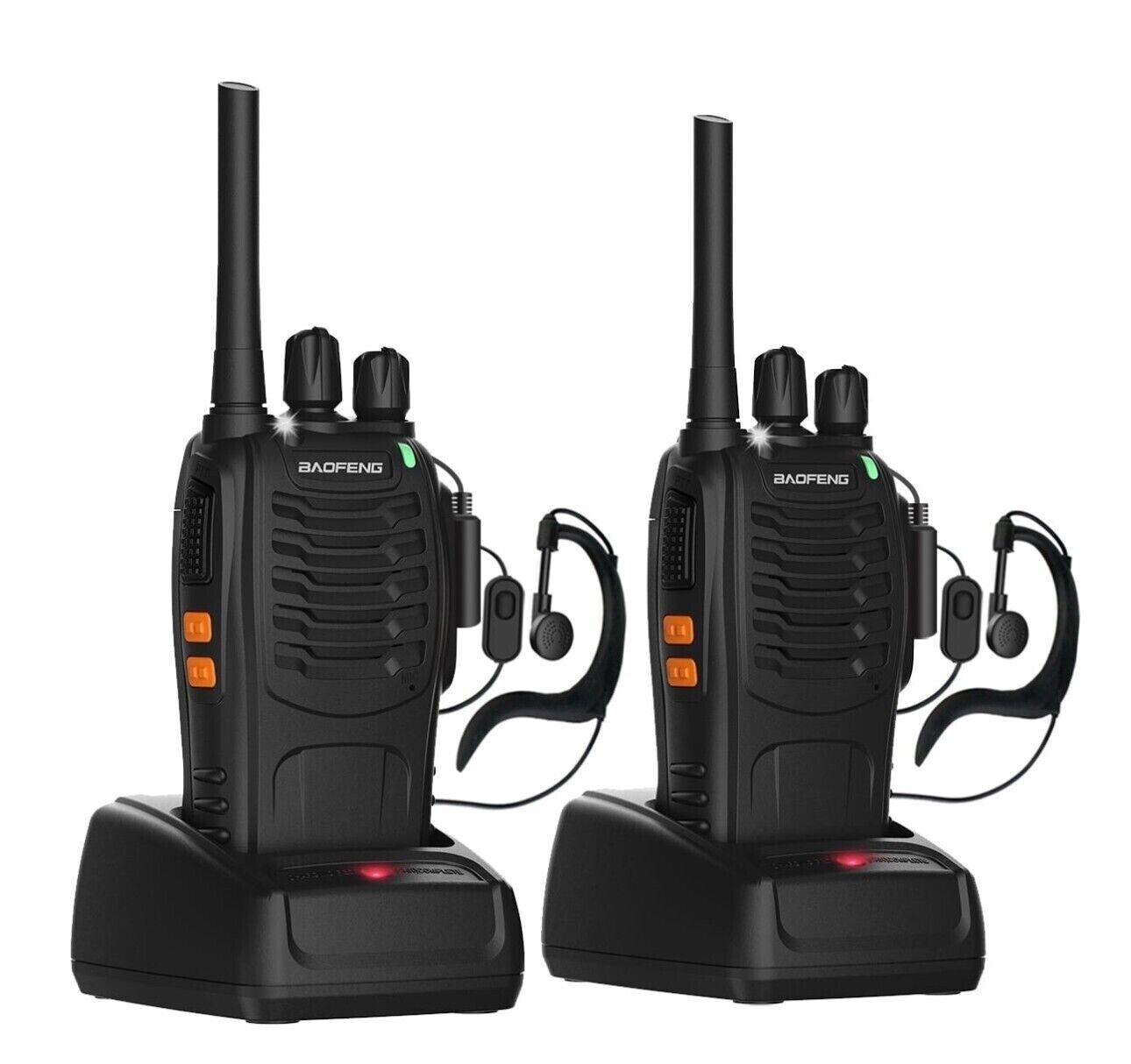 4 Pack Baofeng BF-88A Walkie Talkie 2 Two Way Radio Long Range Handheld FRS