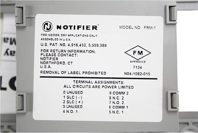 Notifier FRM-1 Control Module W/Relay Dpdt, Ad