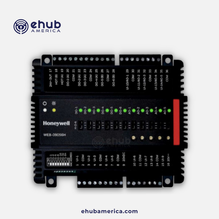 Niagara/Honeywell WEB-O9056H Honeywell I/O Module With 9Ui,6Bo,5Uio