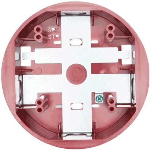 System Sensor SBBCRL Ceiling Speaker Surface Mount Back Box Red Modern Elegant