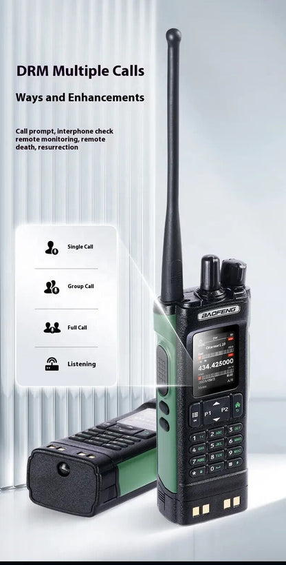 Baofeng UV-32 10W GPS Bluetooth Recording USB-C Multi band AM FM UHF VHF