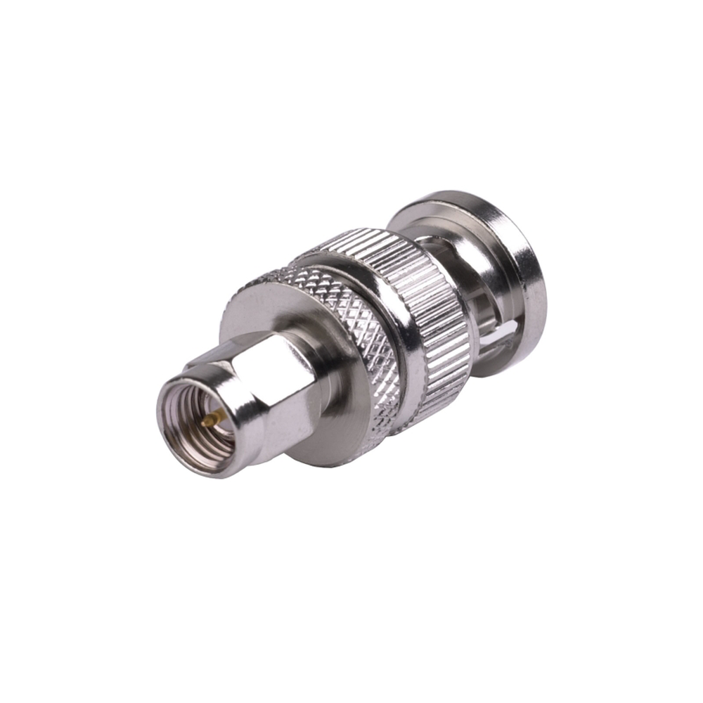 RF Industries RSA-3459 Straight Adaptor from SMA Male to BNC Male Connector