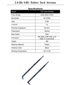 Epcom TXP-2400-RPS Txpro Omnidirectional antenna 9 dBi 2400 - 2500 MHz 50 W SMA Reverse Male