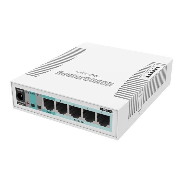 Mikrotik CSS106-5G-1S Smart Switch RB260GS 5x Gigabit Ethernet Smart Switch