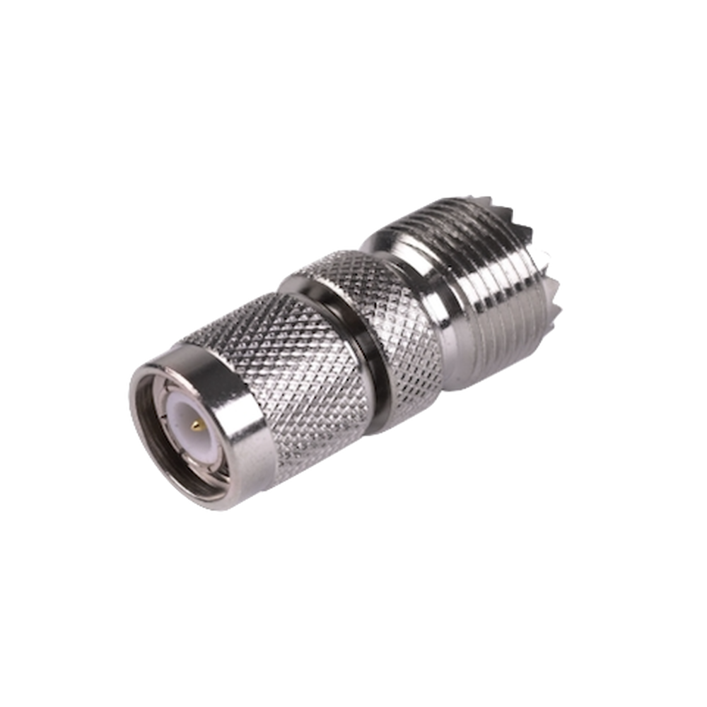 Rf Industries RFT-1235 Straight Adaptor from TNC Male to UHF Female (SO-239)