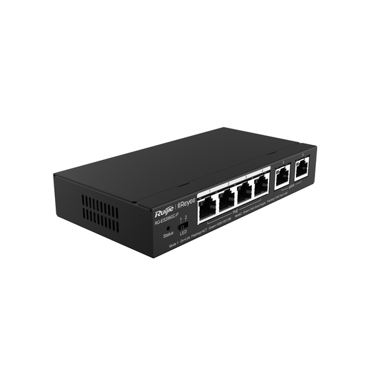 RUIJIE RG-ES206GC-P, 6-Port Gigabit Smart Cloud Managed PoE Switch