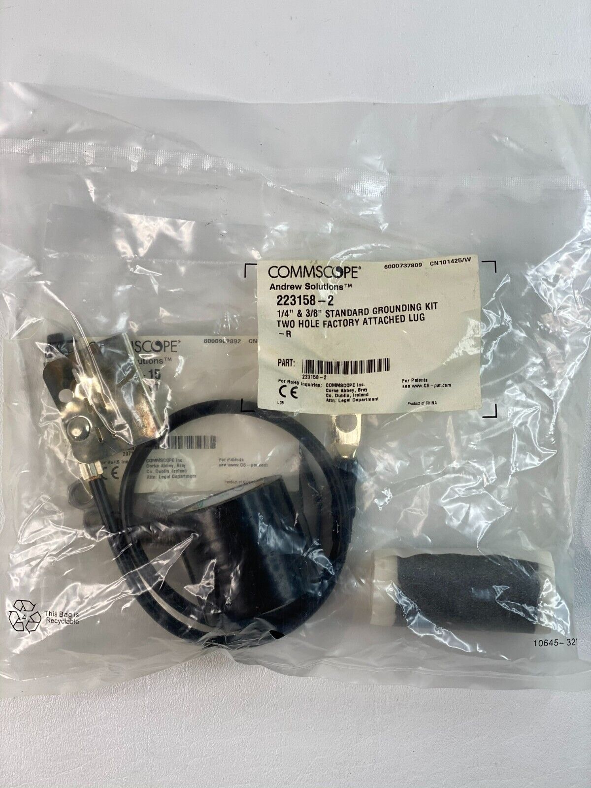 CommScope 223158-2 Standard Grounding Kit 1/4" and 3/8"