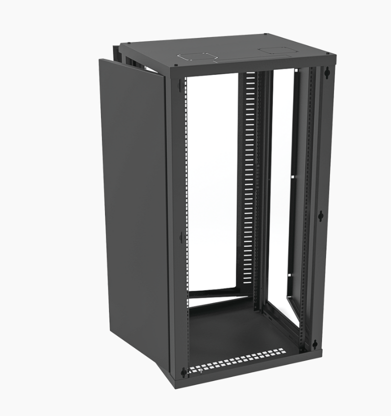 19" 24U Rack Wall Mounted, Single Section Enclosure Network Server Rack Cabinet