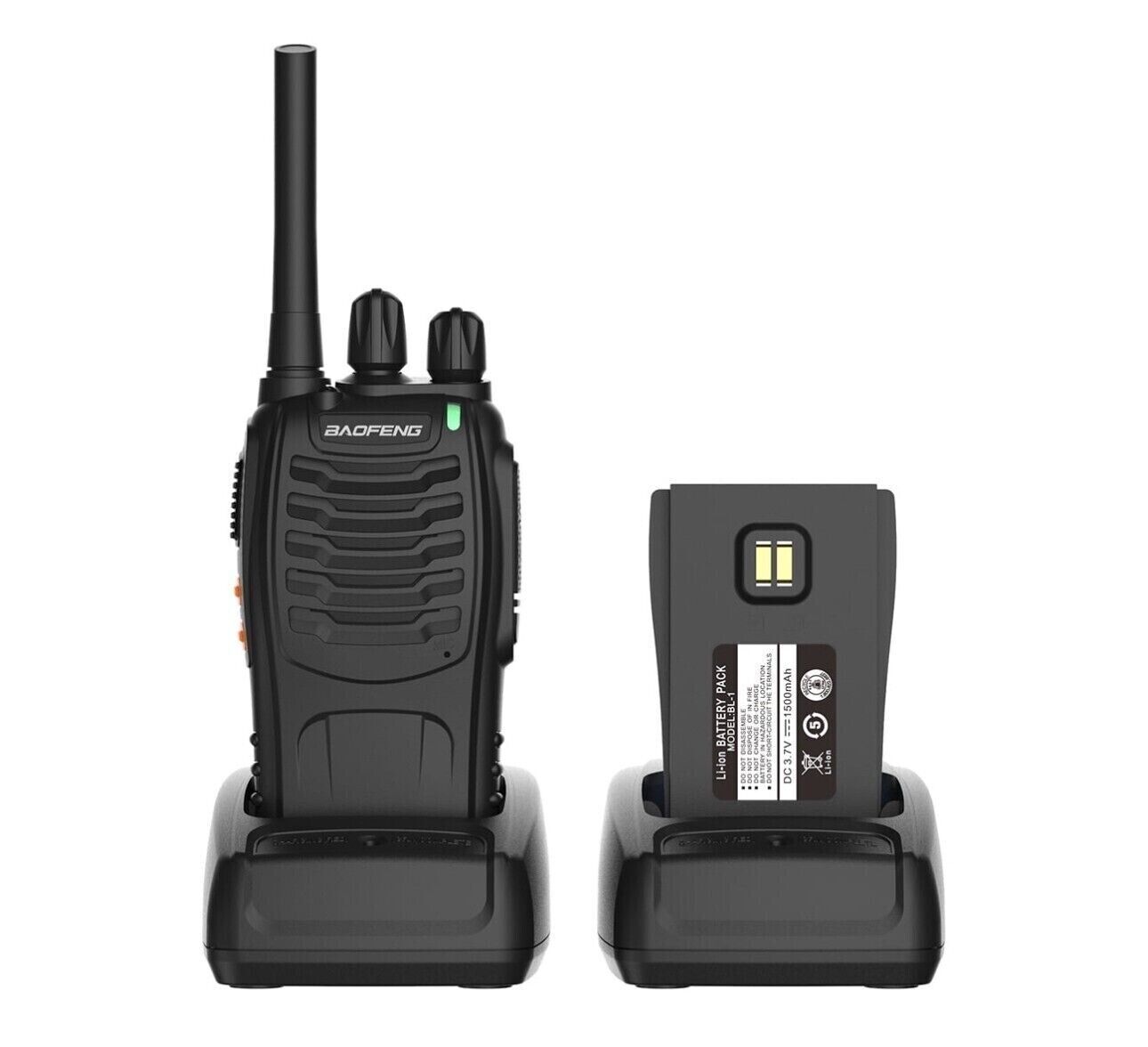 4 Pack Baofeng BF-88A Walkie Talkie 2 Two Way Radio Long Range Handheld FRS