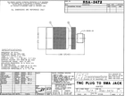 Rf Industries RSA-3472 Straight Adaptor from SMA Female to TNC Male Connector Nickel Gold PTFE