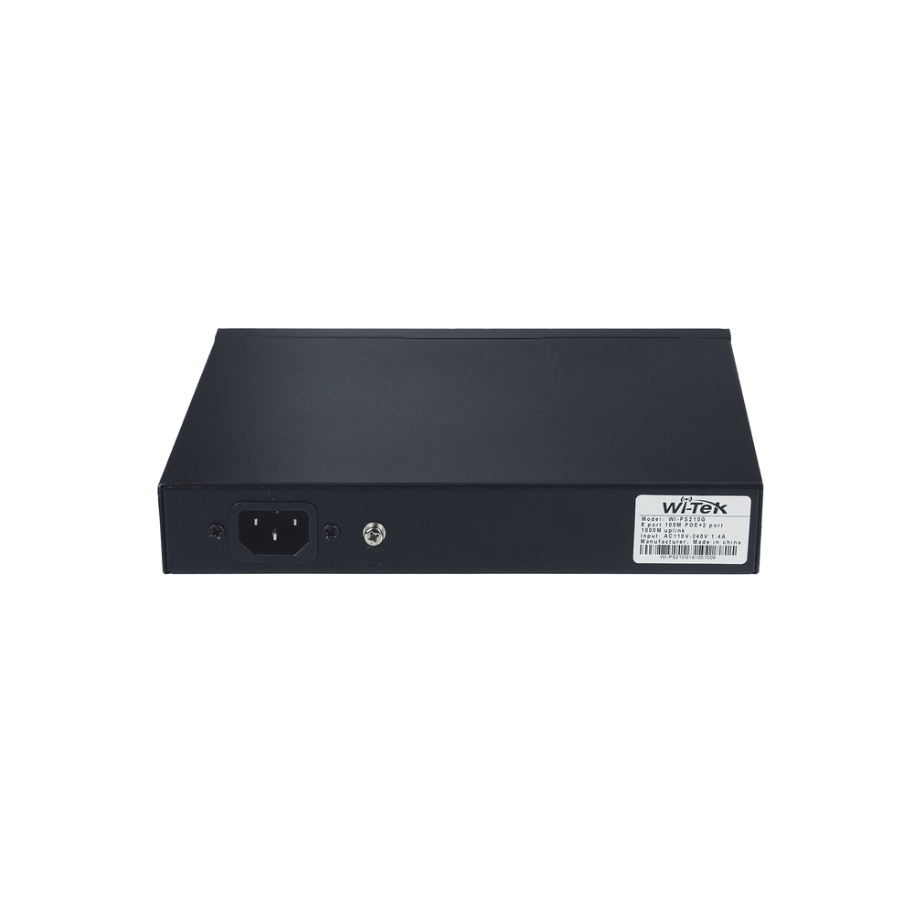 Wi-Tek WI-PS210G Switch Long-Range PoE Gigabit 120W 802.3af/at/bt