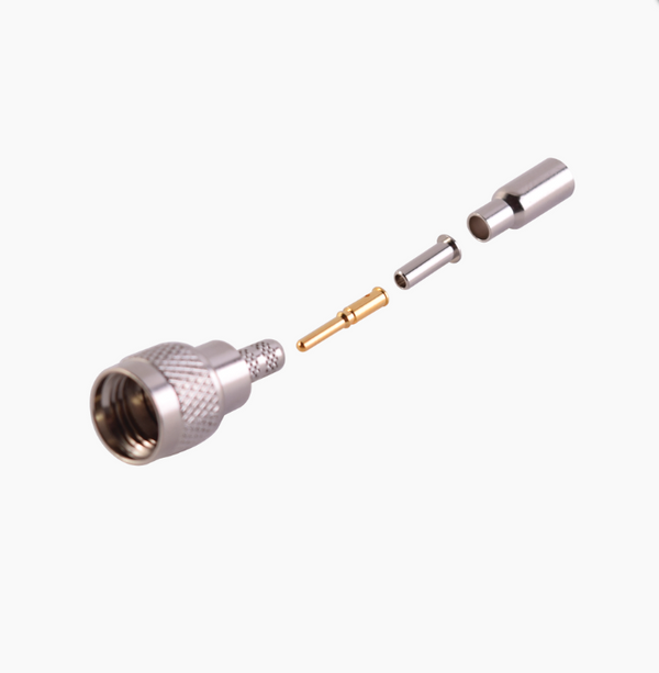 Rf Industries RFU-6003 Mini UHF Male connector to crimp on RG-174/U, BELDEN 8216