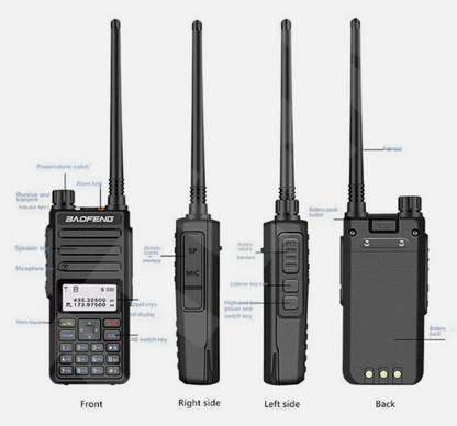 Baofeng DR-1801UV DMR Digital Radio Dual Band Tier 1+2 Walkie Talkie UHF VHF