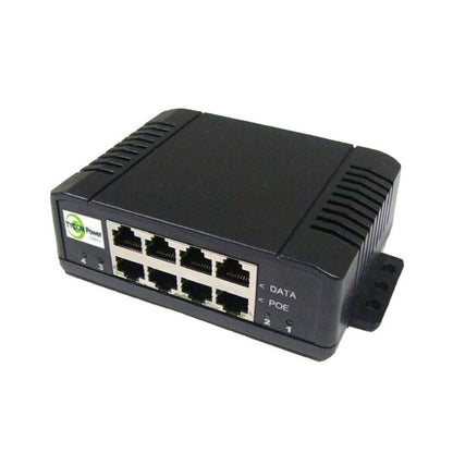 Tycon Power TP-MS4X4 - 4 port PoE Gigabit Passive Midspan MultiVolt™ Injector