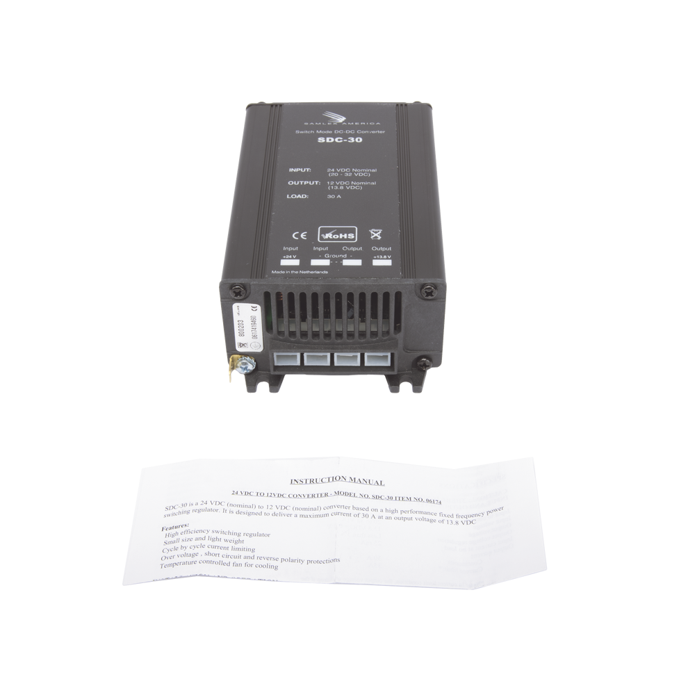 SAMLEX DC-DC Converter SDC-30 Input: 20-35 Vdc Output 13.8 Vdc 30 A