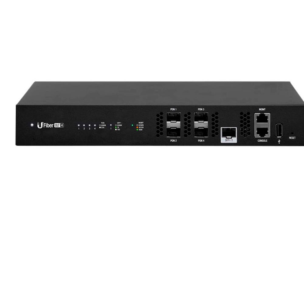 Ubiquiti UF-OLT-4 - 4-Port GPON OLT, 512 ONUs, 2.488 Gbps Downstream