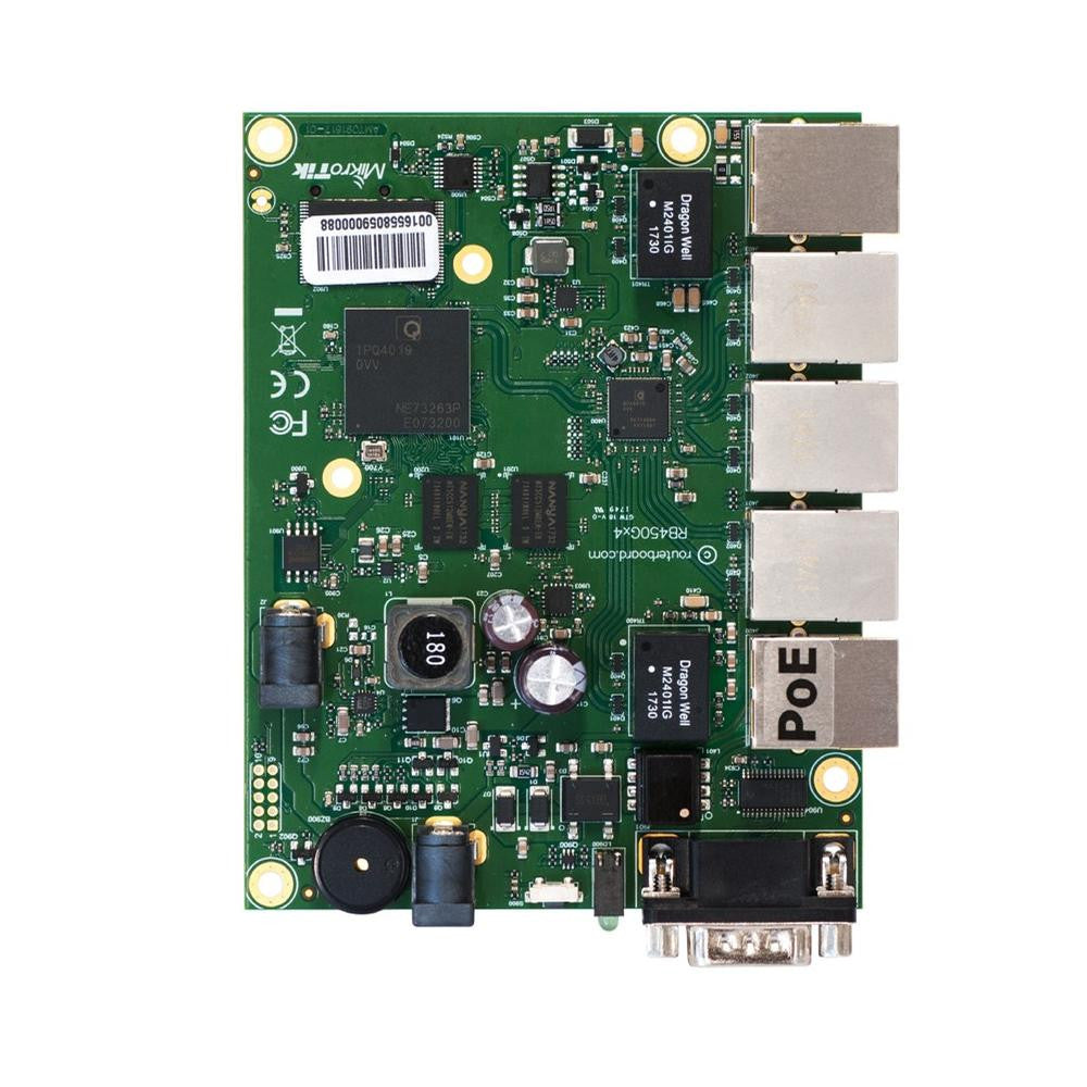 MikroTik RB450Gx4 Ethernet Router with 5 Gigabit Ports PoE RouterOS
