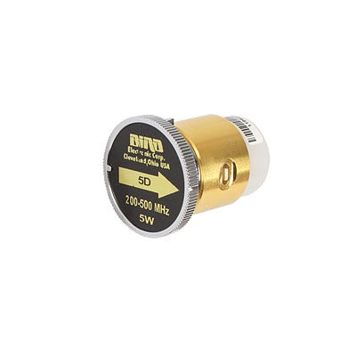 Bird Technologies 5D 7/8" Plug-in Element, 5 Watt for Wattmeter BIRD 43 in the 200 to 500 MHz Frequency Band.