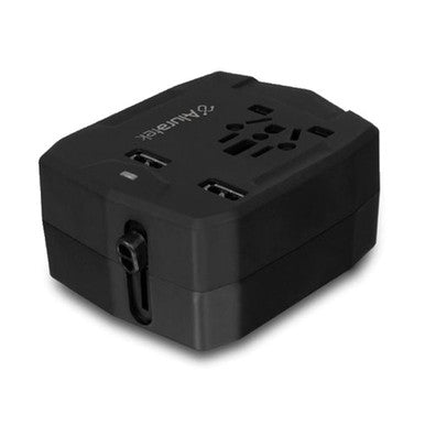 Aluratek ATCP03F Universal Travel Adapter with USB and built-In battery charger