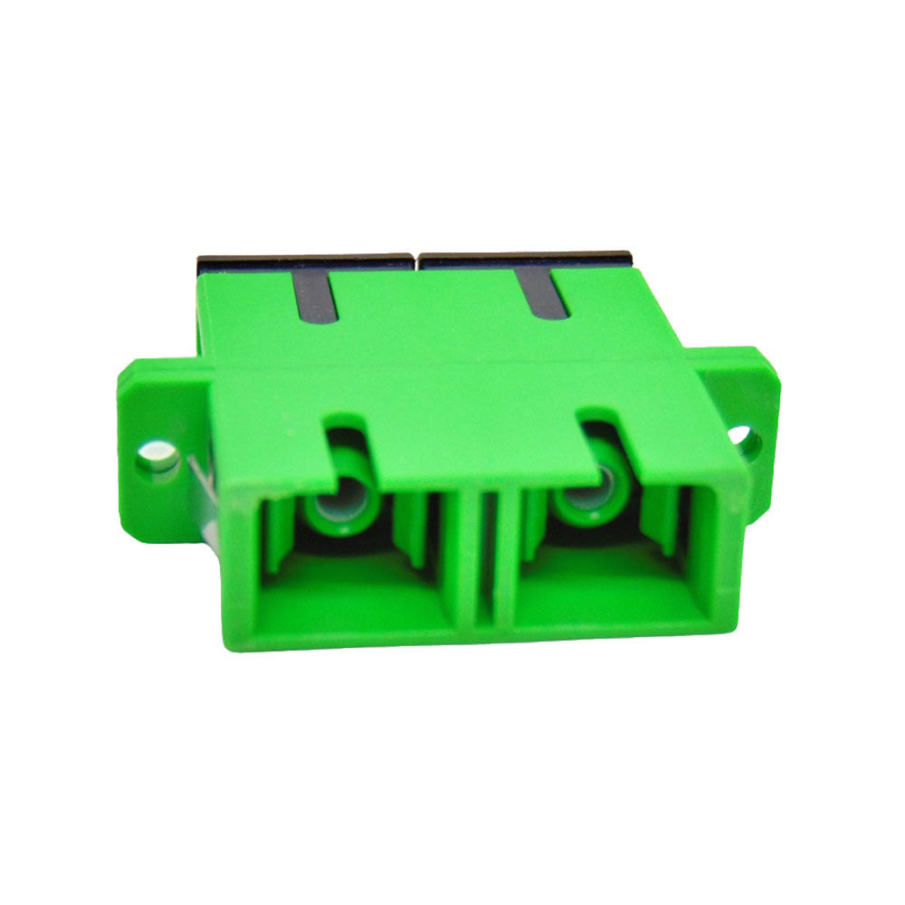 IURON SC/APC to SC/APC Duplex OS2 Single Mode Fiber Optic Adapter/Coupler with Flange
