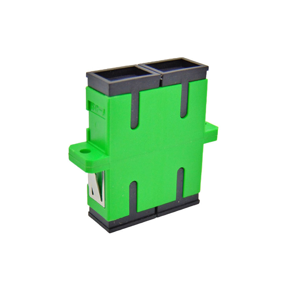 IURON SC/APC to SC/APC Duplex OS2 Single Mode Fiber Optic Adapter/Coupler with Flange