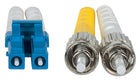 Intellinet 750011 Fiber Optic Patch Cable LC/ST Duplex Single-Mode 2.0m (7.0ft.) (Yellow)