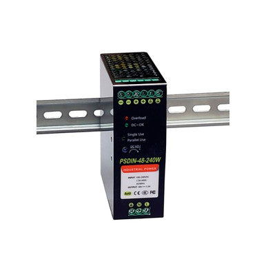 Tycon 48VDC 240W adjustable, DIN Rail Mounted Industrial 120/240VAC Power Supply.
